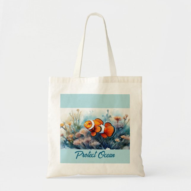 Tote Bag Poisson clown (Devant)