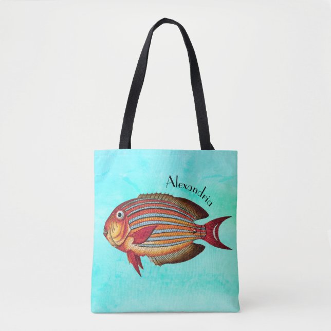 Tote Bag Poisson de récif de corail tropical (Devant)