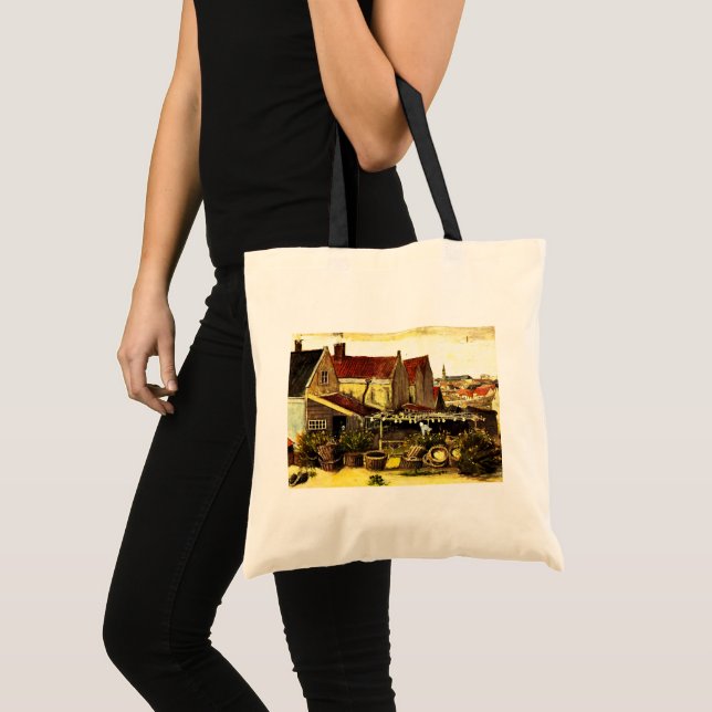 Tote Bag Poisson Grange de séchage par Vincent van Gogh (Devant (produit))