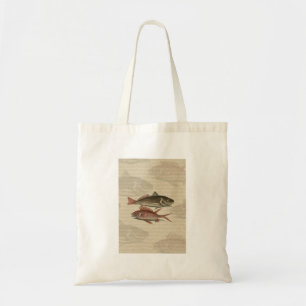 Tote Bag Poisson Perche rouge Art pêcheur