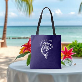 Tote Bag Poisson sur le bleu d'été