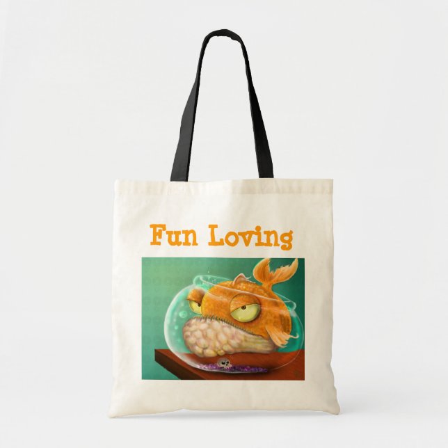 Tote Bag Poissons affectueux d'amusement (Devant)
