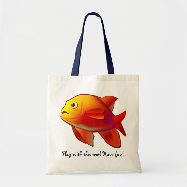 Tote Bag Poissons de Garibaldi (Devant)