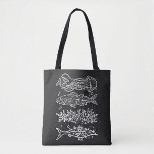 Tote Bag Poissons Profonds Bizarres