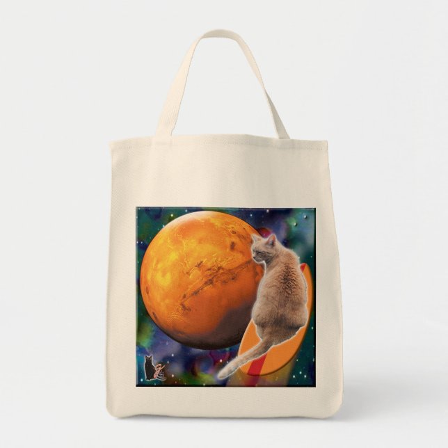 Tote Bag Poivre Chauffeur Star Surfer-Cat (Devant)