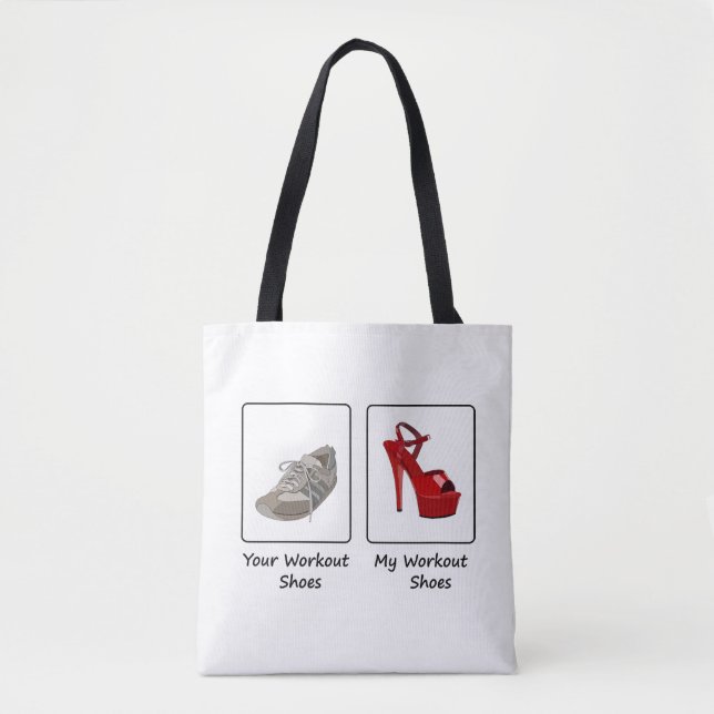 Tote Bag Pole Dance - Mes chaussures de gym, vos chaussures (Devant)
