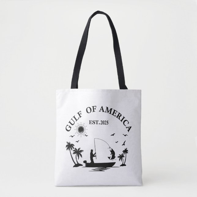 Tote Bag Pôle de pêche du golfe d'Amérique patriotique amér (Devant)