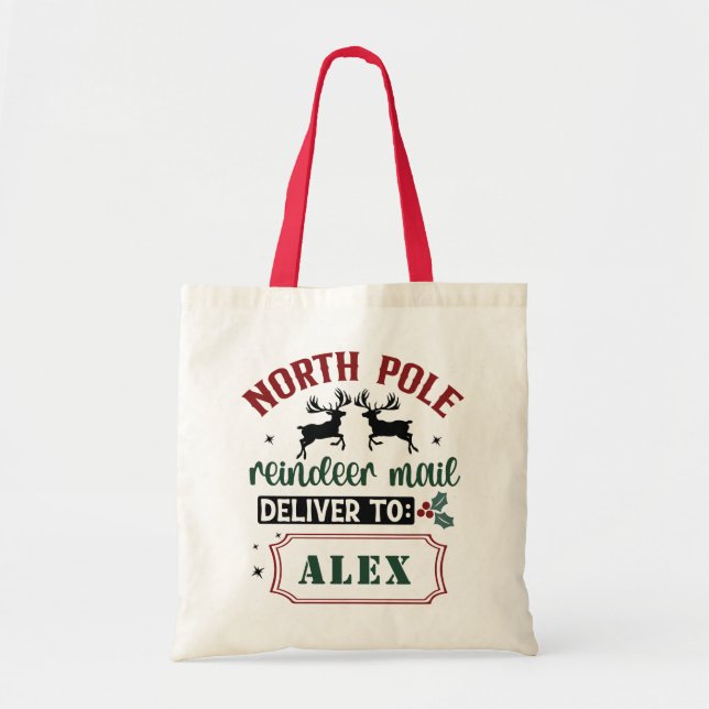 Tote Bag Pôle Nord Livraison spéciale Noël Père Noël Sack (Devant)