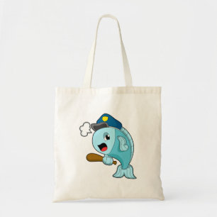 Tote Bag Police des poissons casquette de police