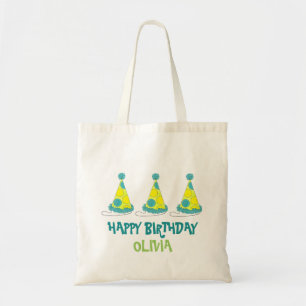 Tote Bag Polka Dot Casquette Bonne fête d'anniversaire