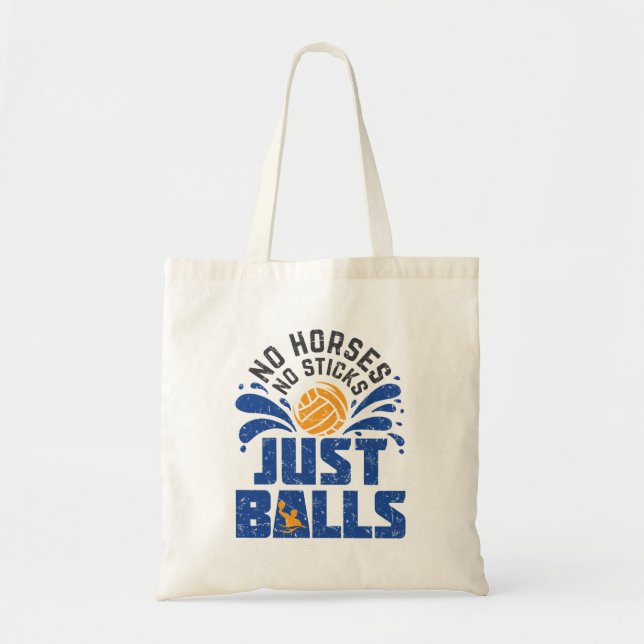 Tote Bag Polo D'Eau Pas De Chevaux Pas De Bâtons Juste Des  (Devant)