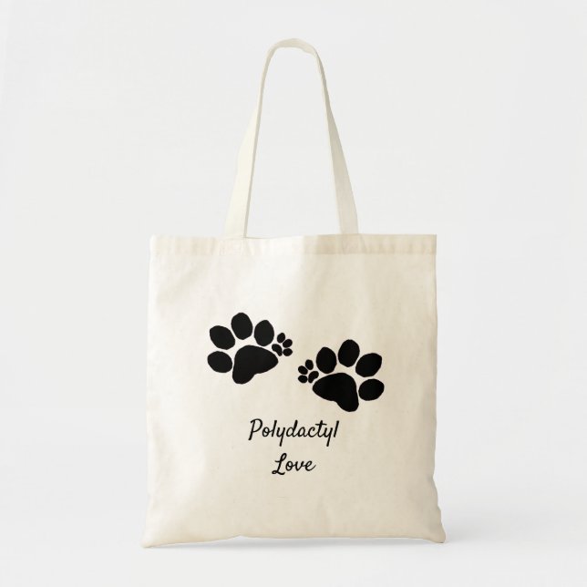 Tote Bag - Polydactyl Love Tragetasche (Vorne)