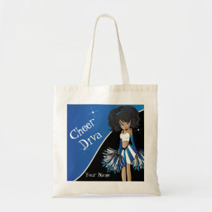 Tote Bag Pom-pom girl de bleu de diva d'acclamation