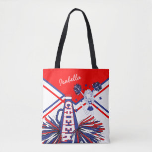 Tote Bag Pom-pom girl rouge, blanc et bleu
