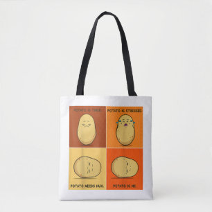Tote Bag Pomme de terre Spud Légume racine Tater Végétalien