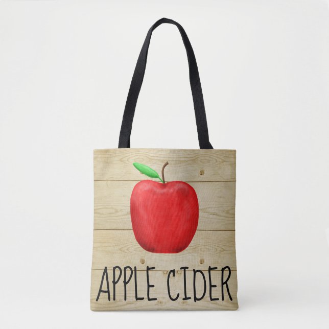 Tote Bag Pomme rouge Cider (Devant)