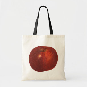 Tote Bag Pomme rouge délicieuse biologique, fruit alimentai