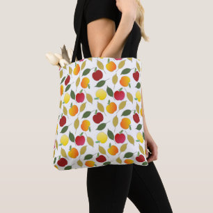 Tote Bag Pommes et Feuilles