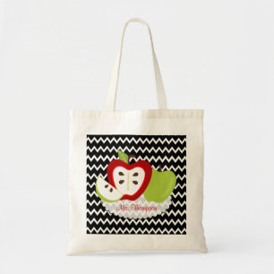 Tote Bag Pommes pour le professeur personnalisé