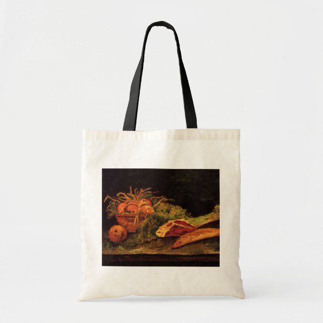 Tote Bag Pommes, Viande et rouleau par Vincent van Gogh (Devant)
