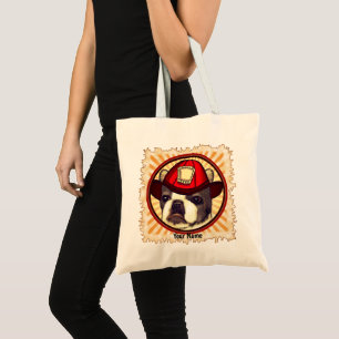 Tote Bag Pompier Boston Terrier