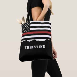 Tote Bag Pompier personnalisé Mince Secourt incendie de lig