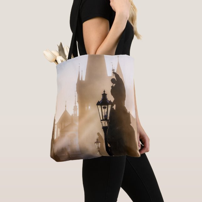 Tote Bag Pont Charles le matin (De près)