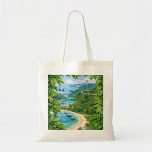 Tote Bag Pont de Langkawi Malaisie sur la plage tropicale