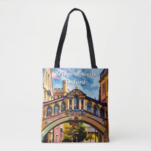 Tote Bag Pont des Soupirs à Oxford Gouache