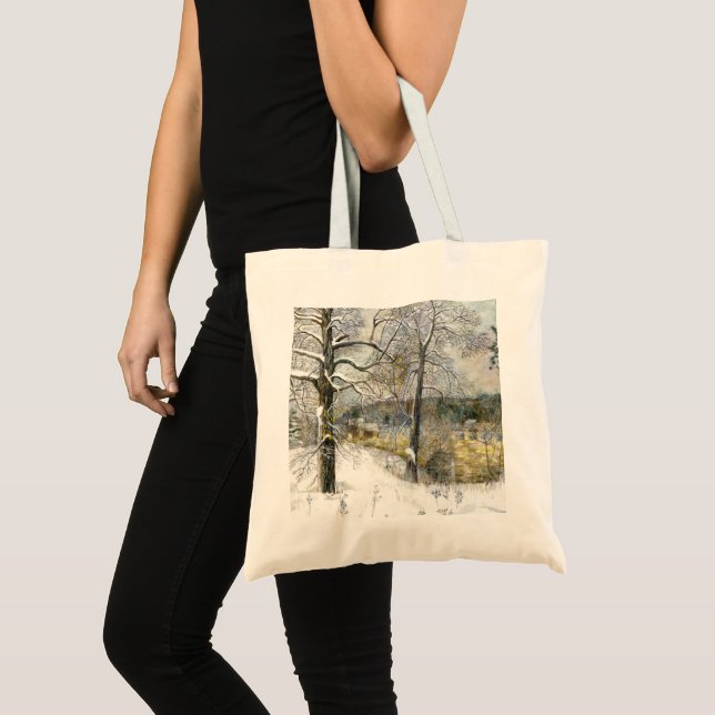 Tote Bag pont d'hiver (Devant (produit))
