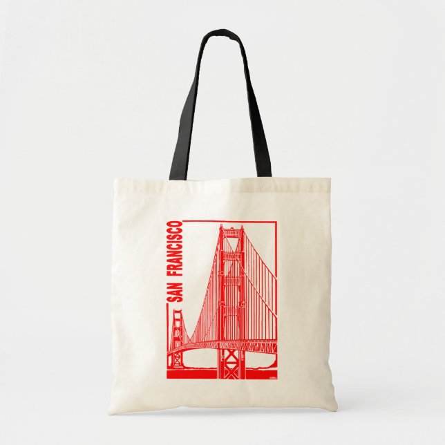 Tote Bag Pont San Francisco-Golden Gate (Devant)