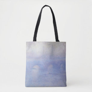 Tote Bag Pont Waterloo, effet Mist par Claude Monet