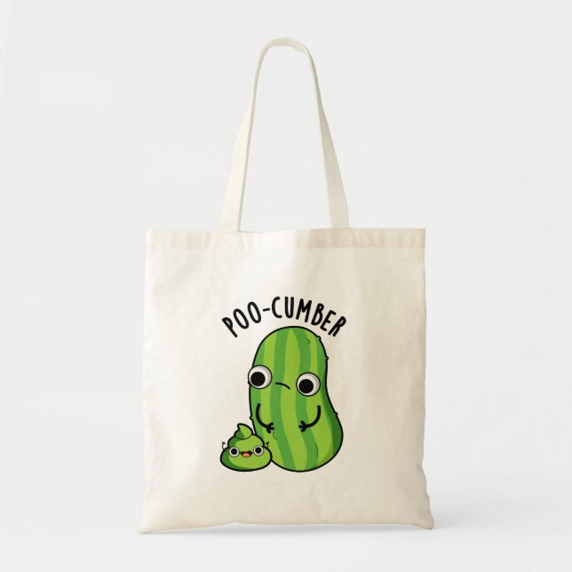 Tote Bag Poo-concombre Funny Concombre Pun (Devant)