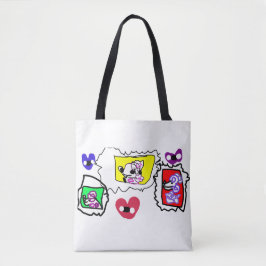 Tote Bag Poodle heart 