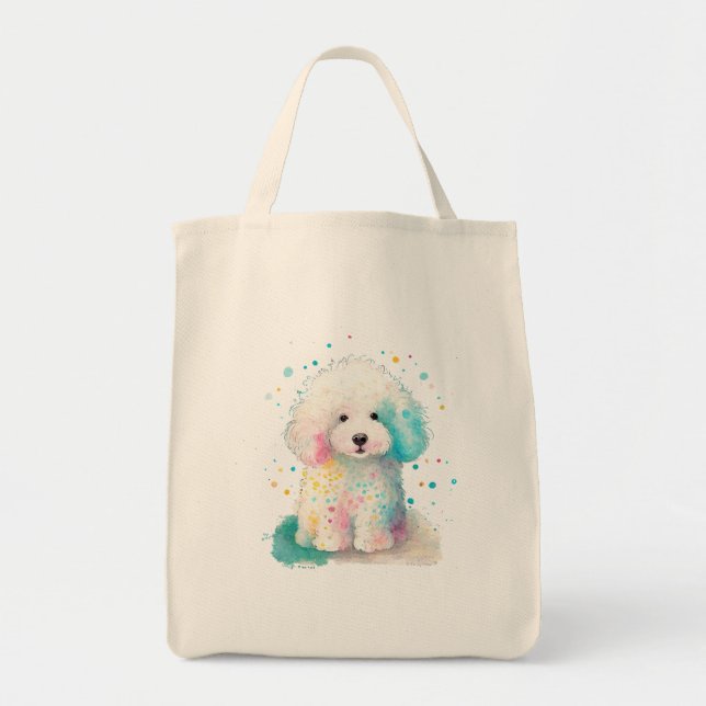 Tote Bag Poodle moelleux (Devant)