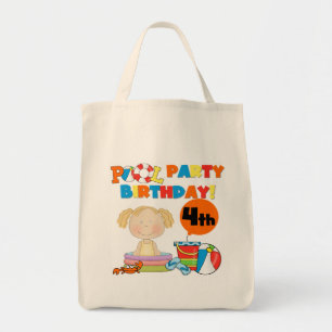 Tote Bag Pool Party 4th Birthday Tshirts et cadeaux