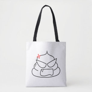 Tote Bag Poop en colère - Brootsch le PooPoo