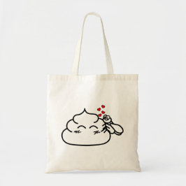 Tote Bag Poop in Love - Brootsch le PooPoo