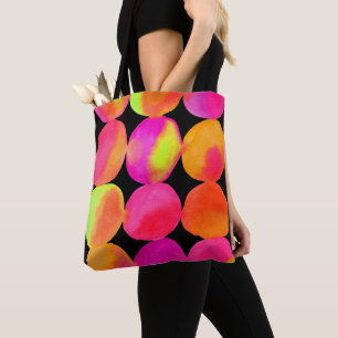 Tote Bag Pop art néon aquarelle