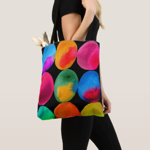Tote Bag Pop art néon aquarelle