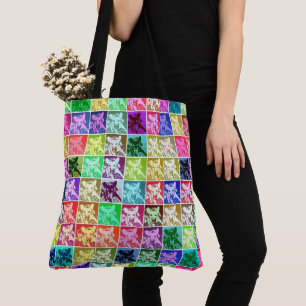 Tote Bag Pop d'art de chien berger allemand rétro sur toute