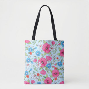 Tote Bag Poppies et marguerites Fourre-tout