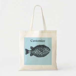 Tote Bag Porcupine poisson-fleur Thunder_ CovePlace Carte