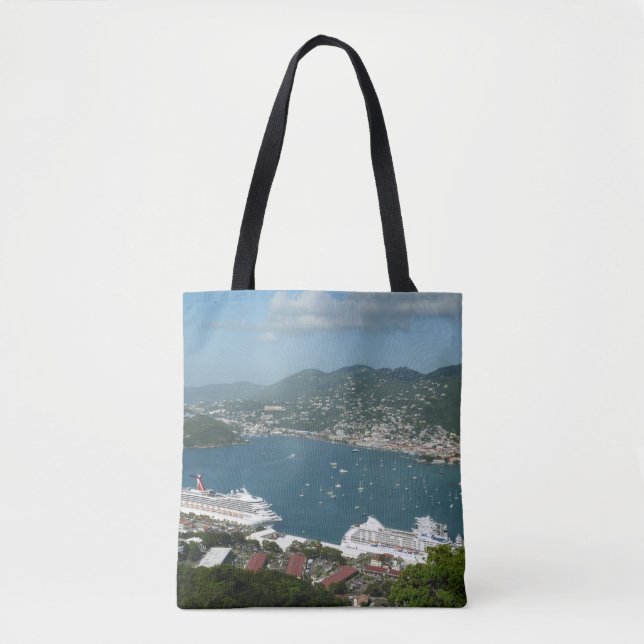 Tote Bag Port à St. Thomas Îles Vierges américaines (Devant)