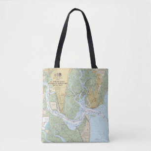 Tote Bag Port de St Simons Sound Brunswick et rivière Turtl