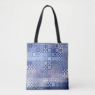 Tote Bag Port en céramique de motif de texture de tuiles