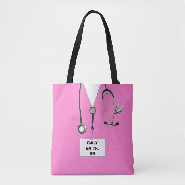 Tote Bag Porte-bourse rose (Devant)