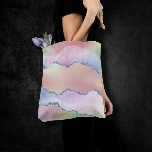 Tote Bag Porte de pêche   Pretty Soft Pastel Aquarelle Ombr