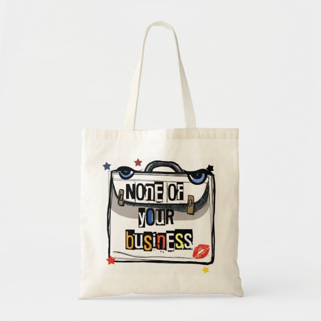 Tote Bag Porte-documents Sassy : Prenez soin de votre propr (Devant)