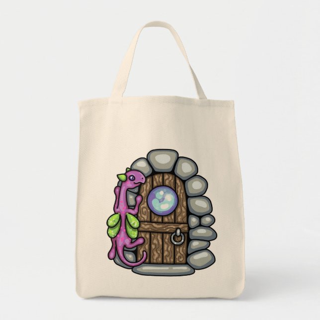 Tote Bag Porte féerique de dragon par Carrie Michael (Devant)